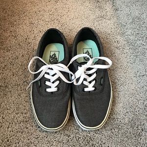 Black Herringbone Vans